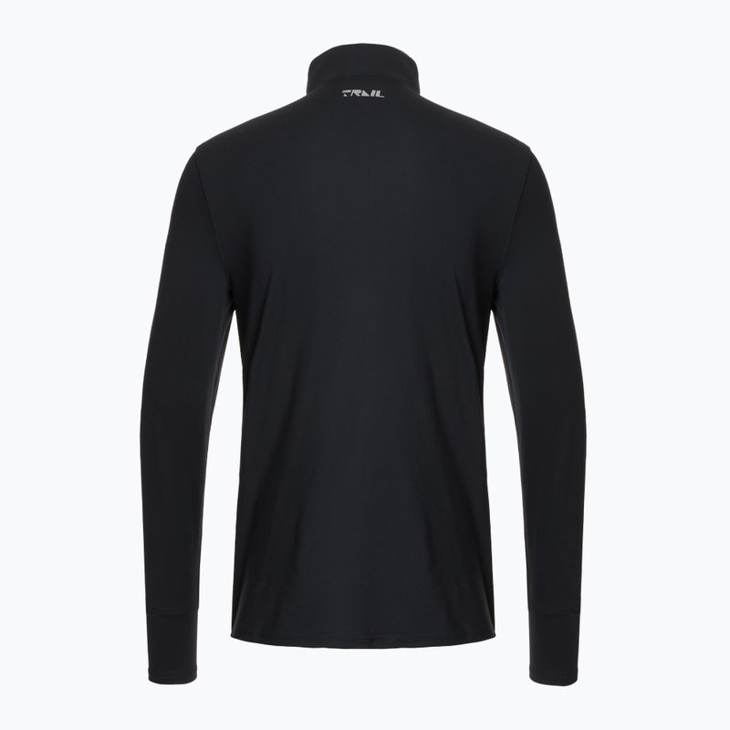Bluză de alergare pentru bărbați Under Armour Trail Run Quarter Zip black/reflective 2