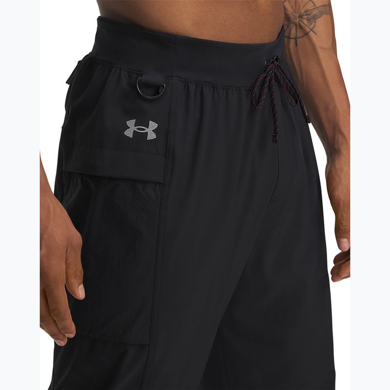 Pantaloni de alergare pentru bărbați Under Armour Trail Run black / reflective 4