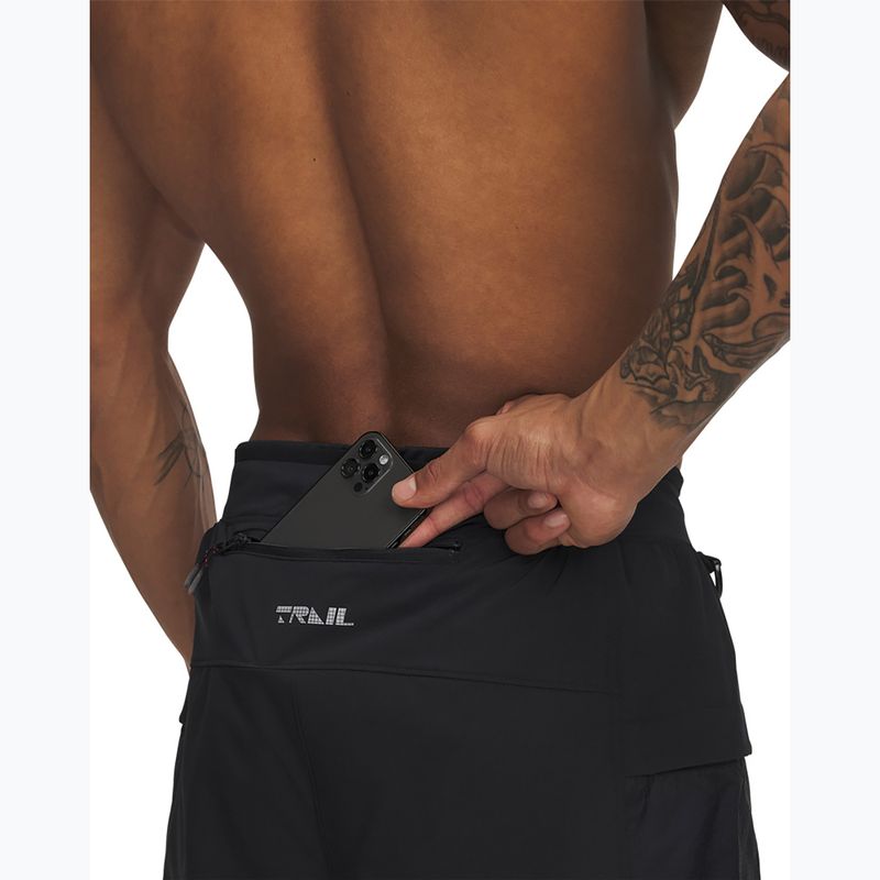 Pantaloni de alergare pentru bărbați Under Armour Trail Run black / reflective 5