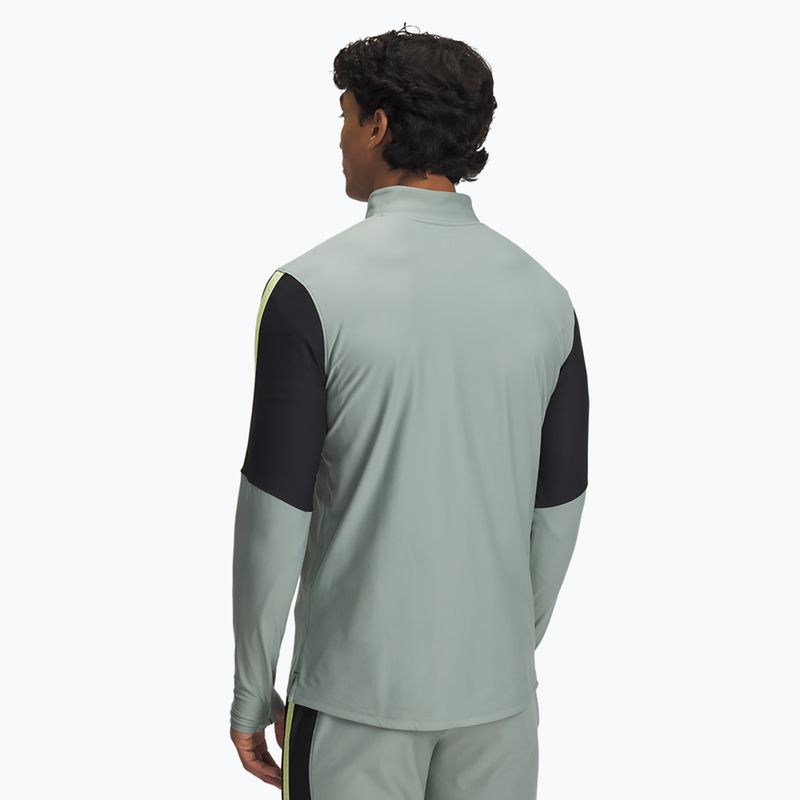 Bluză de fotbal pentru bărbați Under Armour Challenger Pro 1/4 Zip silica green / black / sonic yellow 2