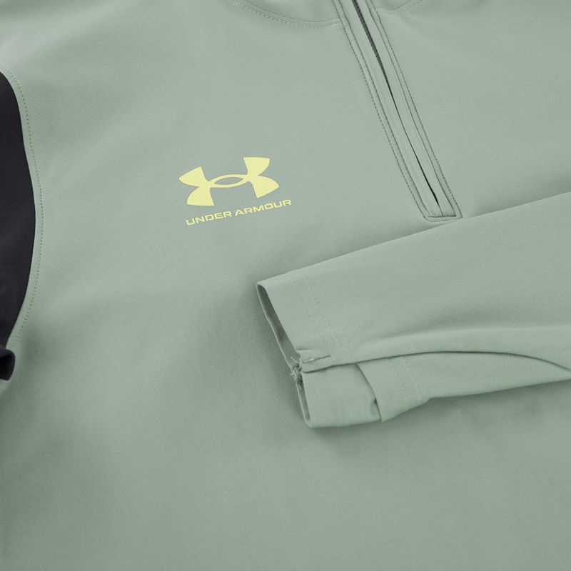 Bluză de fotbal pentru bărbați Under Armour Challenger Pro 1/4 Zip silica green / black / sonic yellow 6