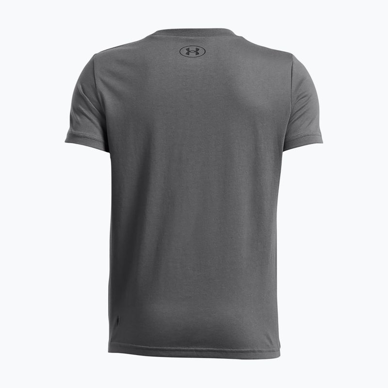 Tricou pentru copii Under Armour Sportstyle Left Chest pitch gray/black 2