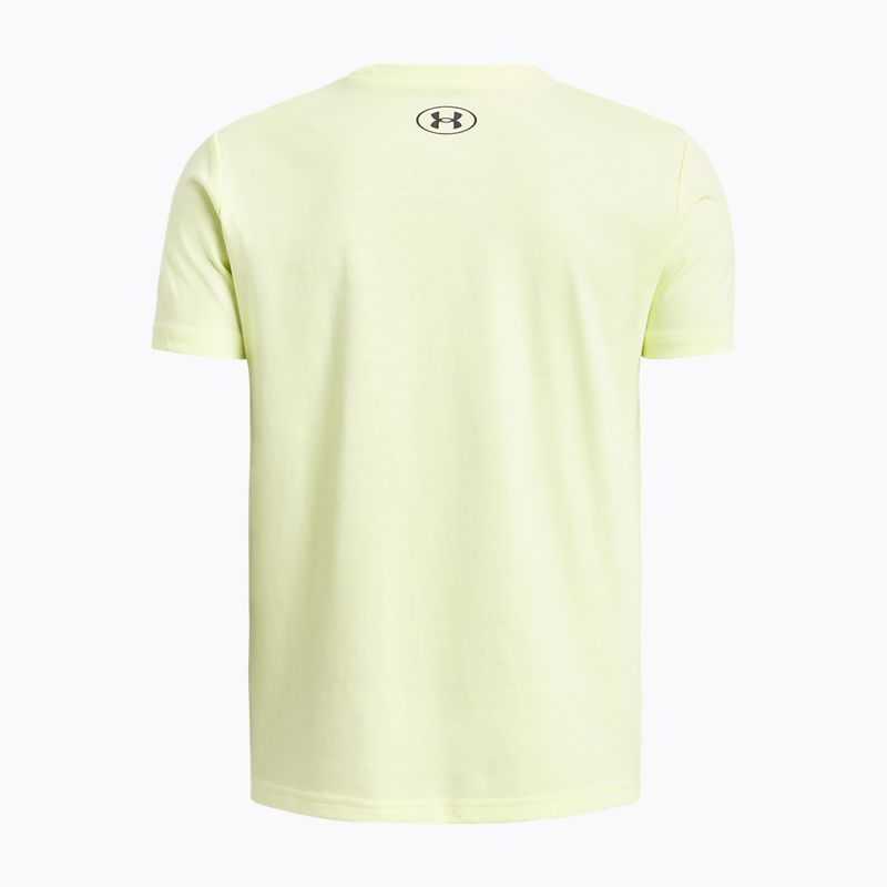 Tricou pentru copii Under Armour Sportstyle Left Chest yellow 2