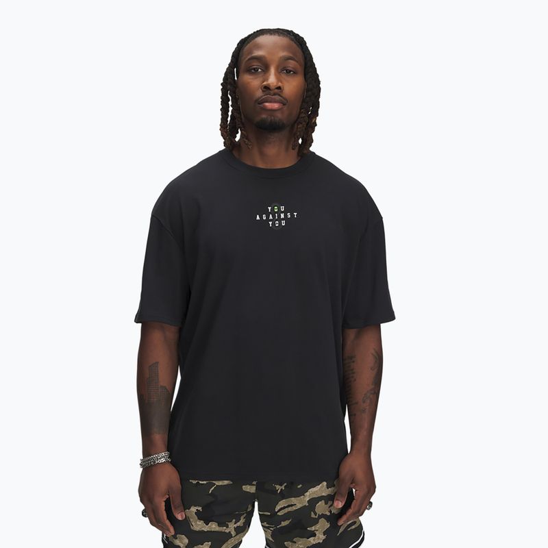 Tricou pentru bărbați Under Armour Project Rock Hwt black/white clay