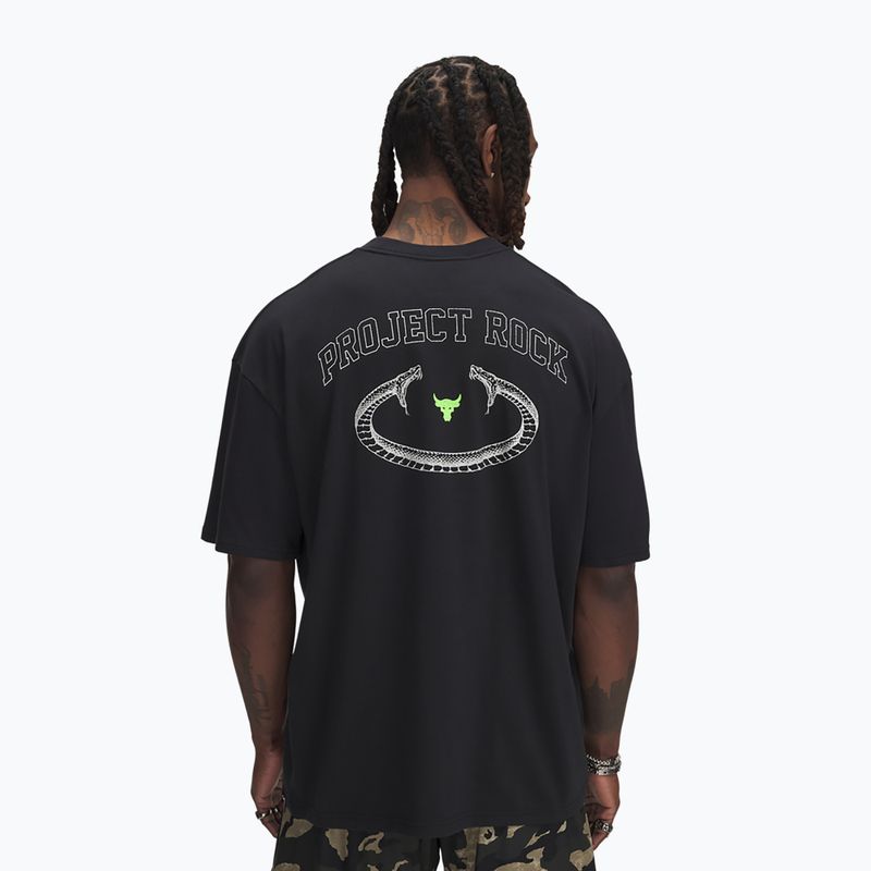 Tricou pentru bărbați Under Armour Project Rock Hwt black/white clay 2