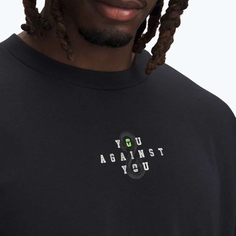 Tricou pentru bărbați Under Armour Project Rock Hwt black/white clay 3