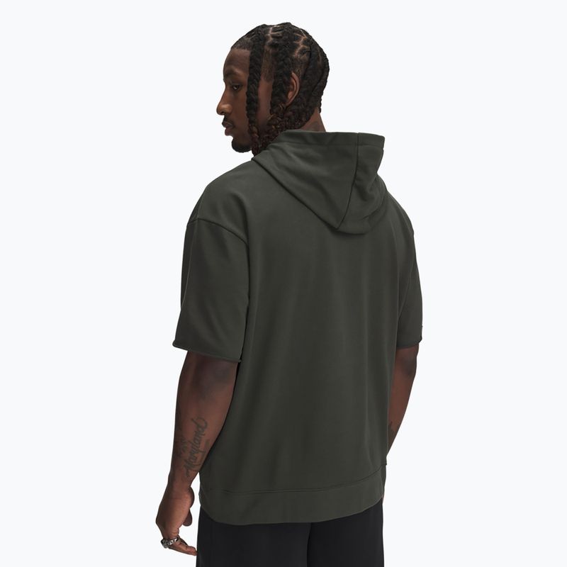 Bluză pentru bărbați  Under Armour Project Rock SS Terry Hoody baroque green / baroque green 2
