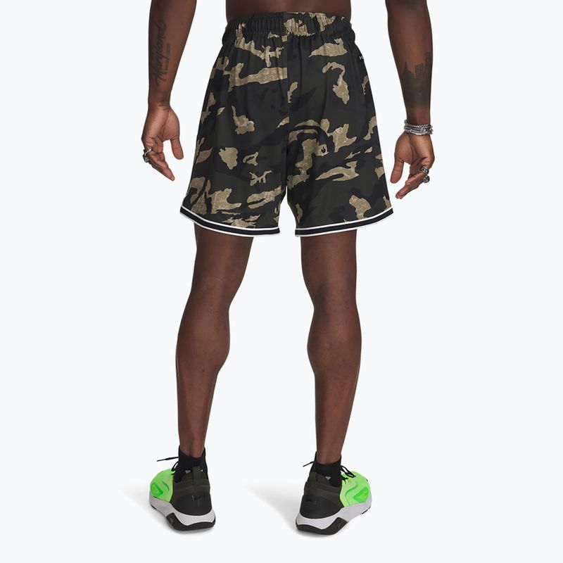 Pantaloni scurți pentru bărbați Under Armour Project Rock Mesh baroque green / white 3