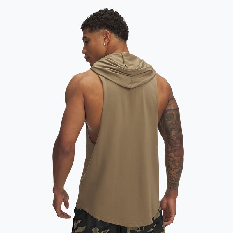 Bluză pentru bărbați  Under Armour Project Rock Wire SL bayou / white clay 2