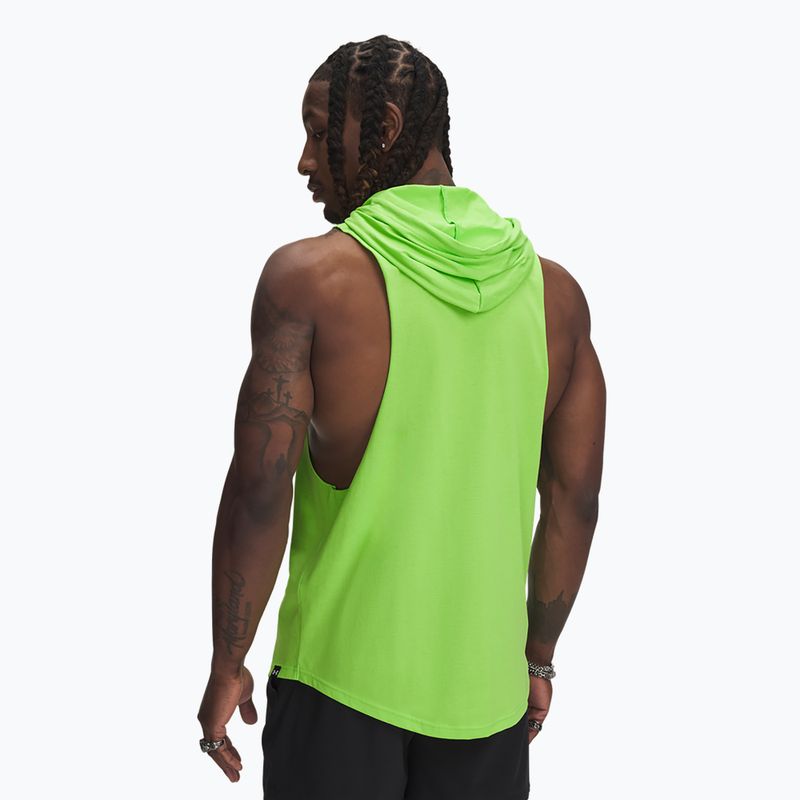 Bluză pentru bărbați  Under Armour Project Rock Wire SL  cyber green / black 2