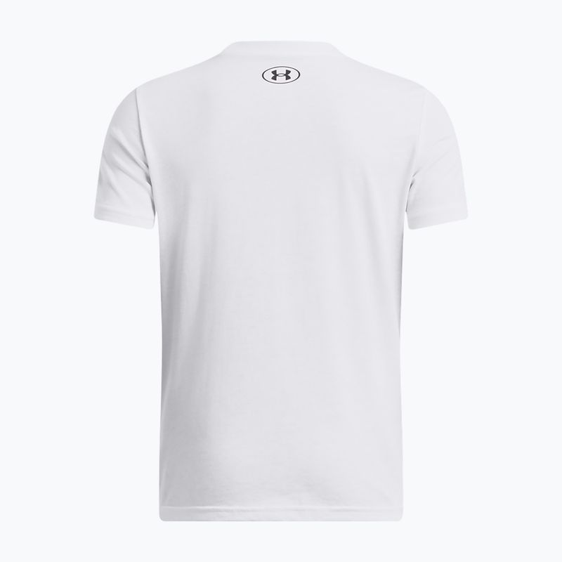 Tricou pentru copii Under Armour Sportstyle Left Chest white 2