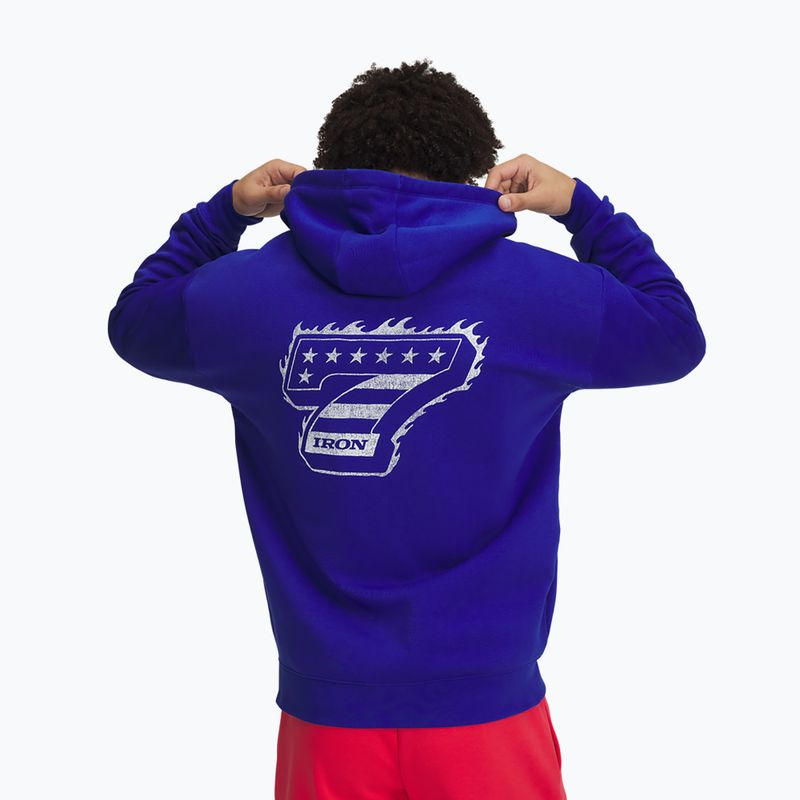Bluză pentru bărbați Under Armour Project Rock Icon Fleece FZ royal/black/black 3
