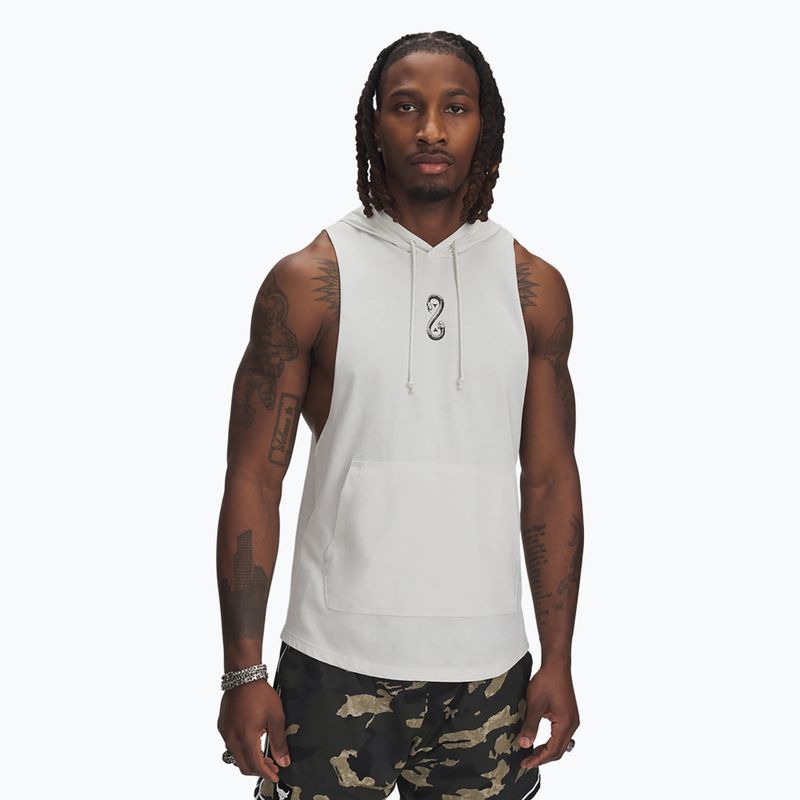 Bluză pentru bărbați  Under Armour Project Rock Snake SL white clay / black / white