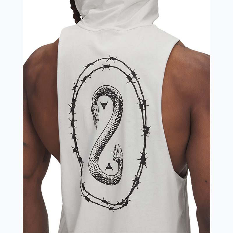 Bluză pentru bărbați  Under Armour Project Rock Snake SL white clay / black / white 3