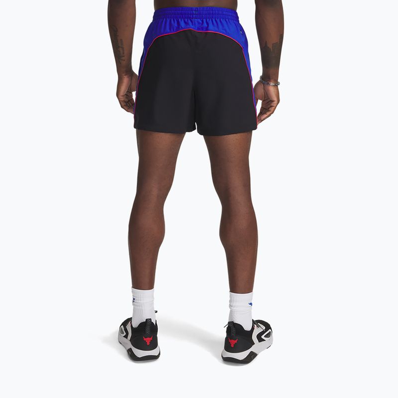 Pantaloni scurți de antrenament pentru bărbați Under Armour Project Rock Colorblock Woven black 3