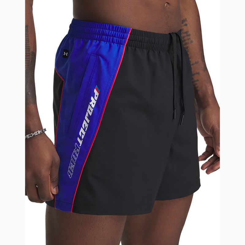 Pantaloni scurți de antrenament pentru bărbați Under Armour Project Rock Colorblock Woven black 4