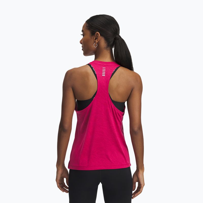 Tank top de alergare pentru femei Under Armour Launch Camo Singlet shaded fuchsia/reflective 2