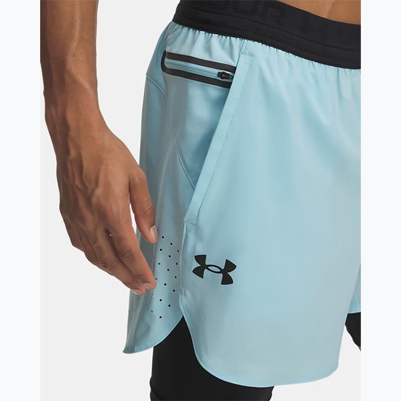 Pantaloni scurți pentru bărbațiUnder Armour Peak Woven 2in1 stream/black 4