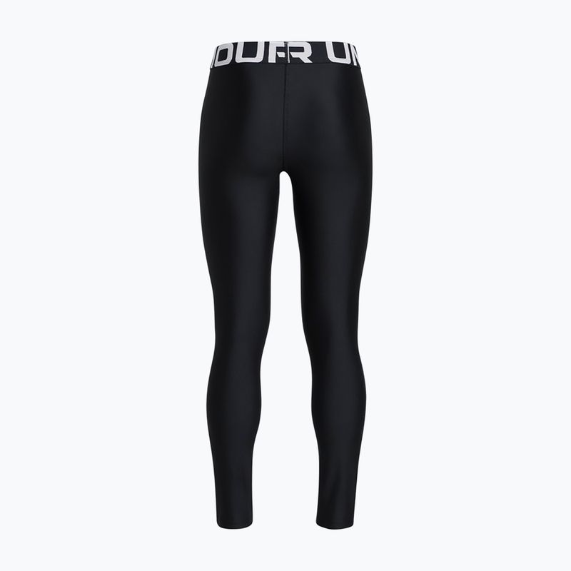 Colanți de antrenament pentru copii Under Armour HeatGear white/black 2