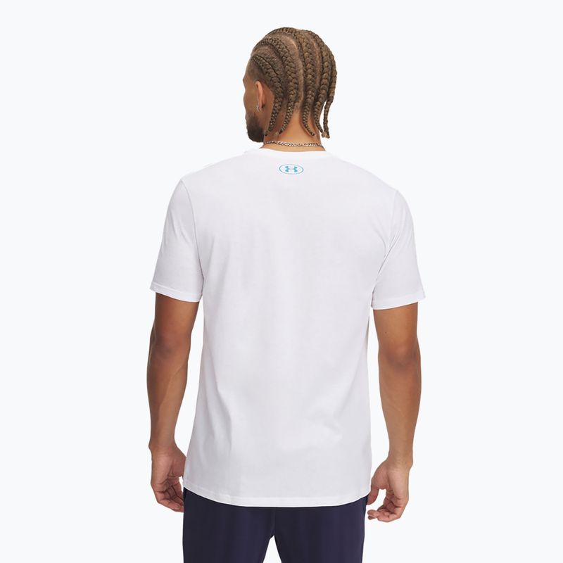 Tricou pentru bărbați Under Armour LC Fly In Logo white/ether blue 2