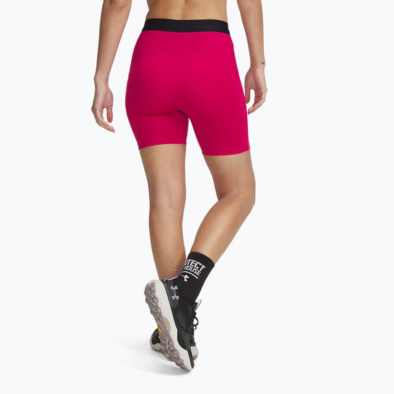 Pantaloni scurți pentru femei Under Armour Trail Run Fitted shaded fuchsia/black 7
