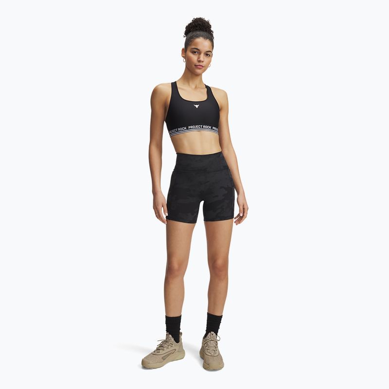 Pantaloni scurți de antrenament pentru femei Under Armour Project Rock Middy black / black 2