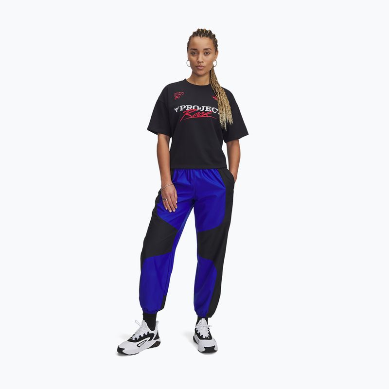 Pantaloni de antrenament pentru femei Under Armour Project Rock Woven Bottom black 2