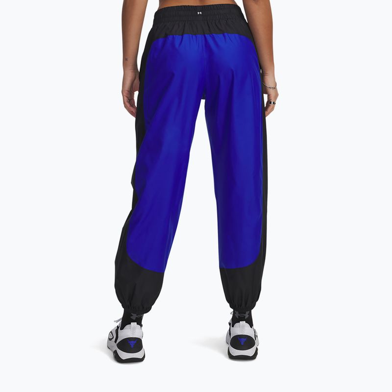 Pantaloni de antrenament pentru femei Under Armour Project Rock Woven Bottom black 3