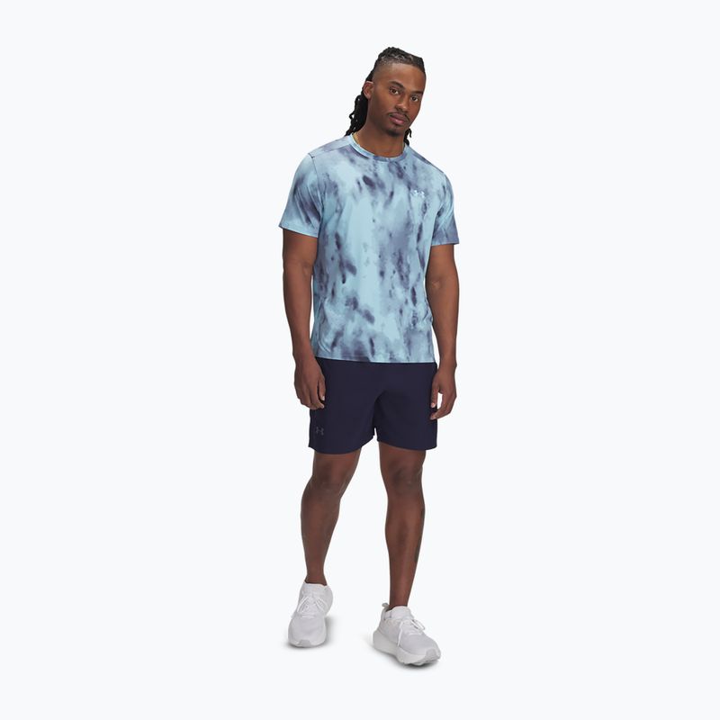 Tricou de alergare pentru bărbați Under Armour Launch Elite Print stream/reflective 2