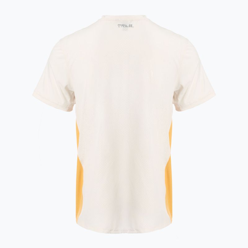 Tricou de alergare pentru bărbați Under Armour Trail Run Zip stone/noble gold/reflective 2