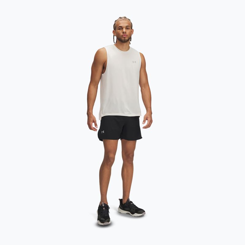 Pantaloni scurți de alergare pentru bărbați Under Armour Trail Run Launch black / reflective 2
