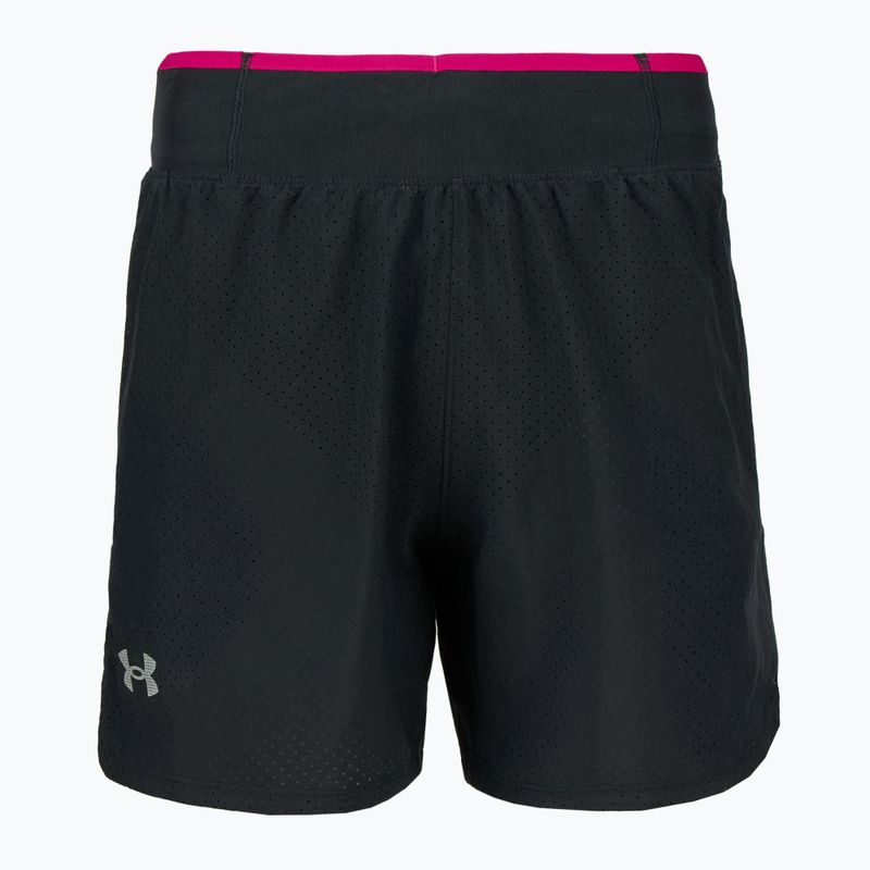 Pantaloni scurți de alergare pentru bărbați Under Armour Trail Run Launch black / reflective 4