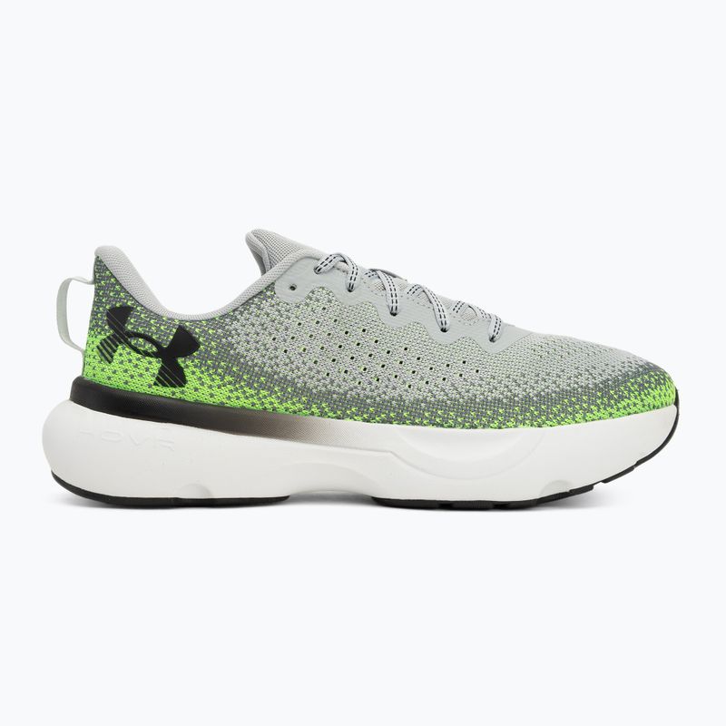 Încălțăminte de alergare pentru bărbați Under Armour Infinite mod gray/hyper green/black 2