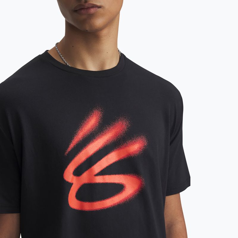 Tricou pde baschet Under Armour Curry Playable 1 Tee black/fire 3