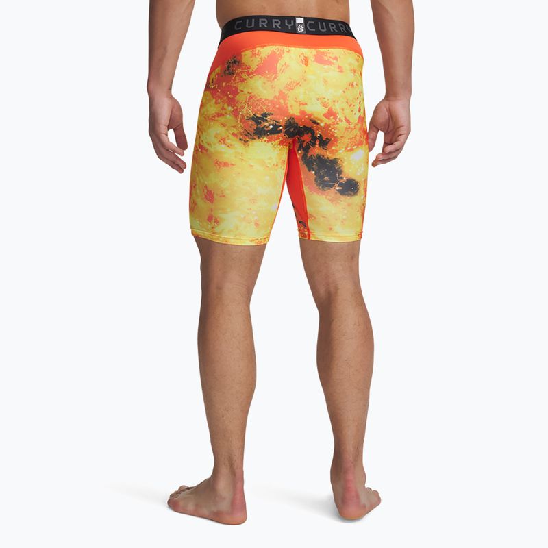 Pantaloni scurți pentru bărbați Under Armour Curry HeatGear Printed fire / black 3