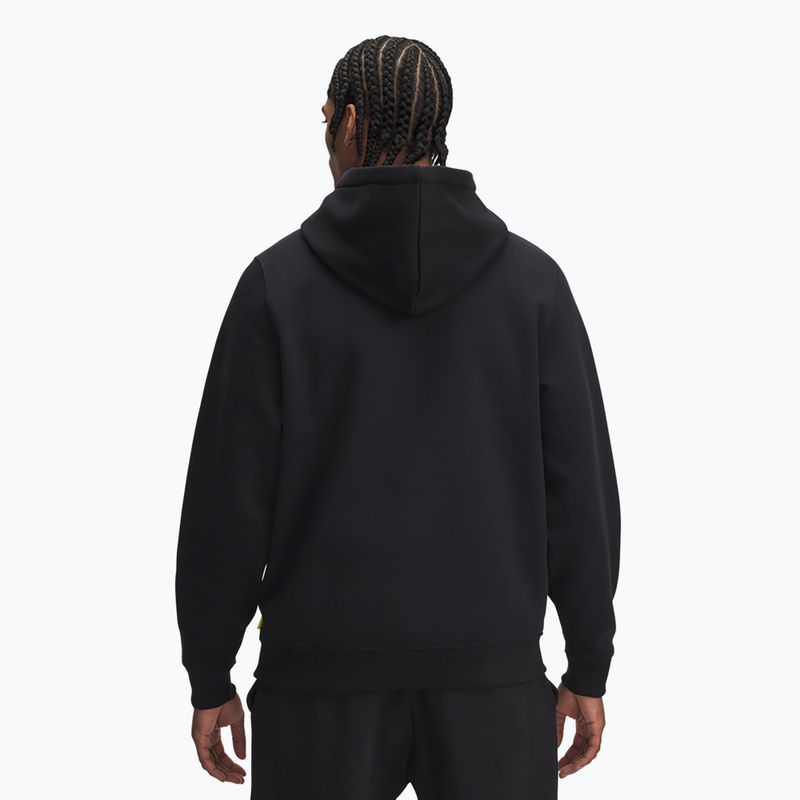 Hanorac pentru bărbați Under Armour Curry Splash Hoodie black / white clay 2