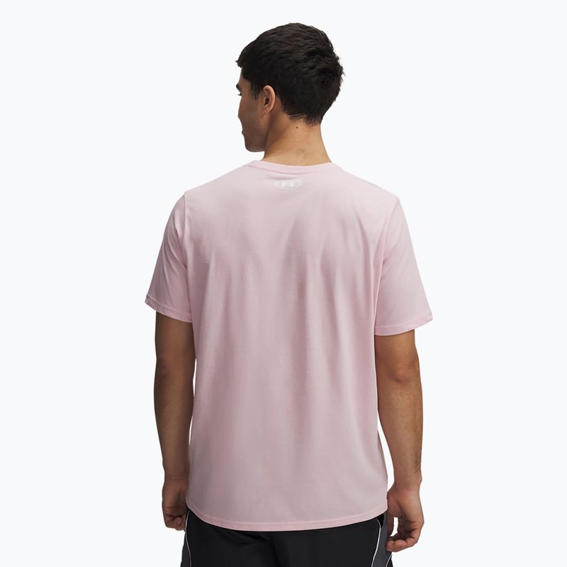 Tricou pentru bărbați Under Armour Sportstyle Left Chest prime pink/white 2
