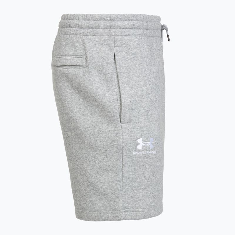 Pantaloni scurți pentru bărbați Under Armour Icon Fleece mod gray light heather/white 5