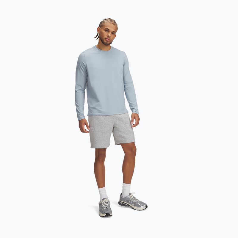 Pantaloni scurți pentru bărbați Under Armour Icon Fleece mod gray light heather/white 2