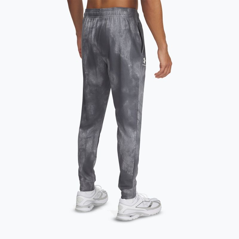 Pantaloni pentru bărbați Under Armour Rival Terry Printed Jogger castlerock/onyx white 3