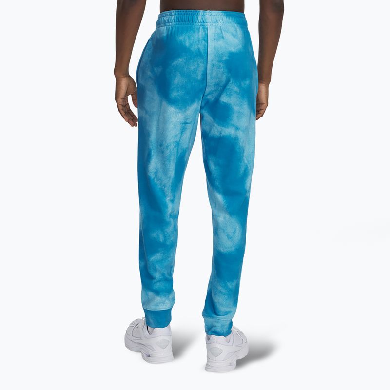 Pantaloni pentru bărbați Under Armour Rival Terry Printed Jogger ether blue/onyx white 3