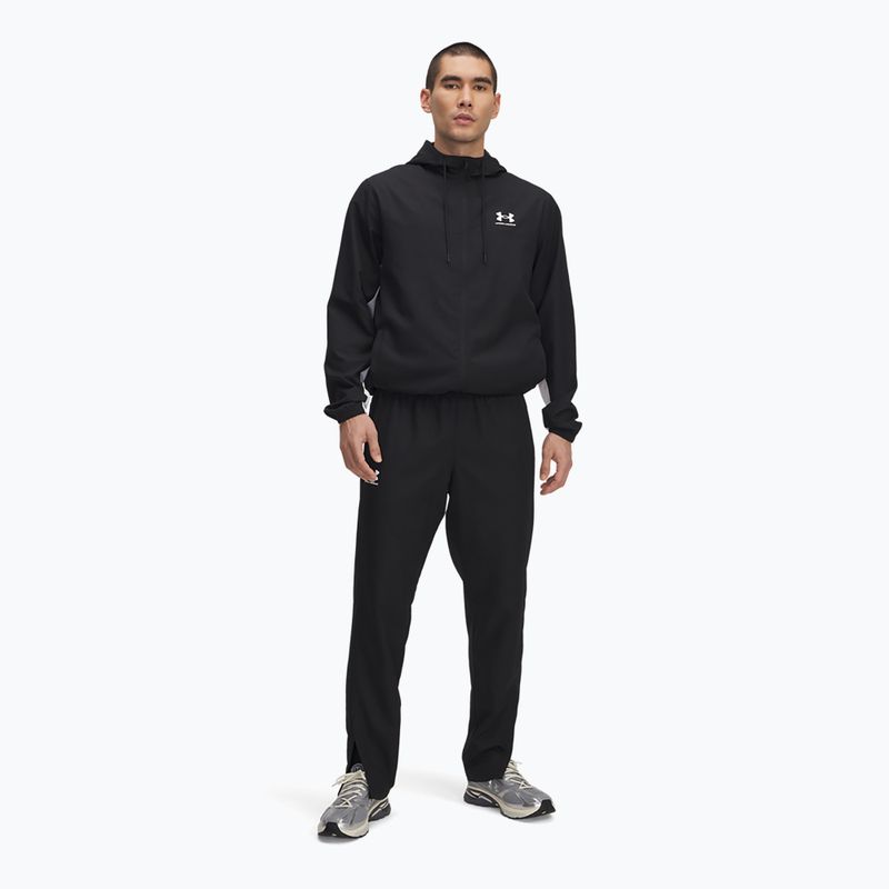 Pantaloni pentru bărbați Under Armour Rival Woven Windbreaker Pant black/black/white 2