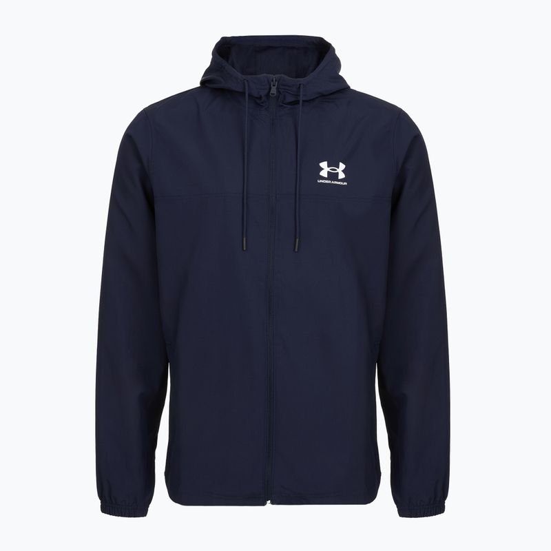 Geacă pentru bărbați Under Armour Rival Woven Windbreaker midnight navy/midnight navy/white 3