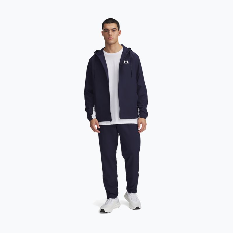 Pantaloni pentru bărbați Under Armour Rival Woven Windbreaker Pant midnight navy/midnight navy/white 2