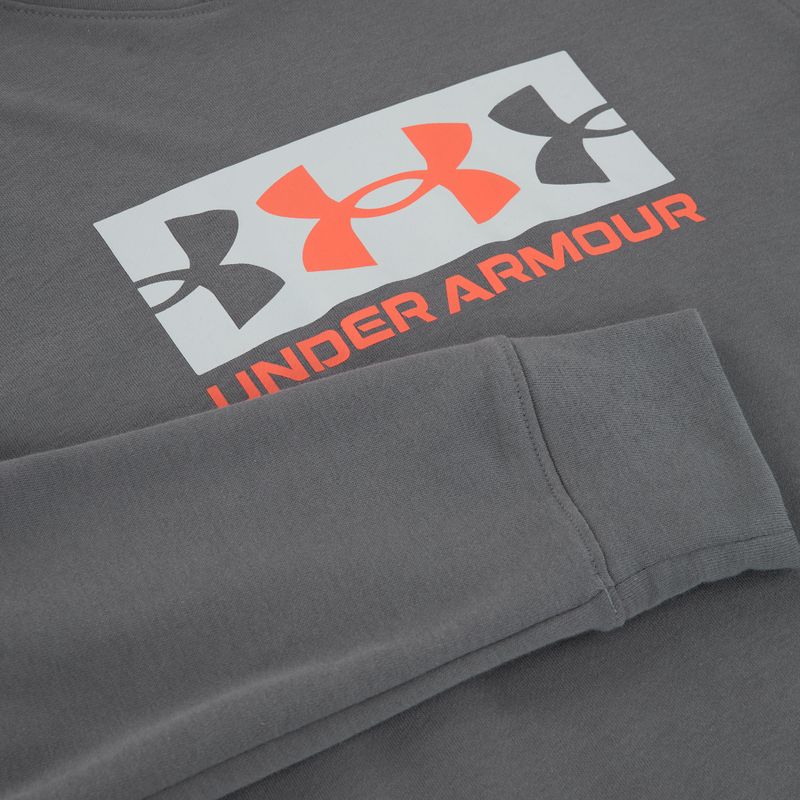 Bluză pentru bărbaț Under Armour Rival Terry Logo castlerock/mod gray/fire 5
