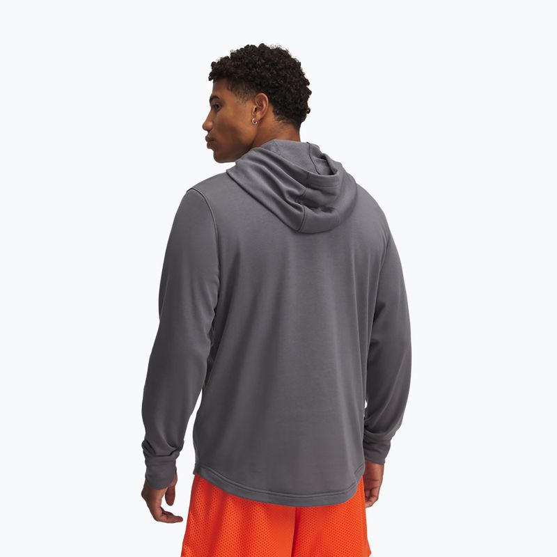 Bluză pentru bărbaț Under Armour Rival Terry Logo castlerock/mod gray/fire 2