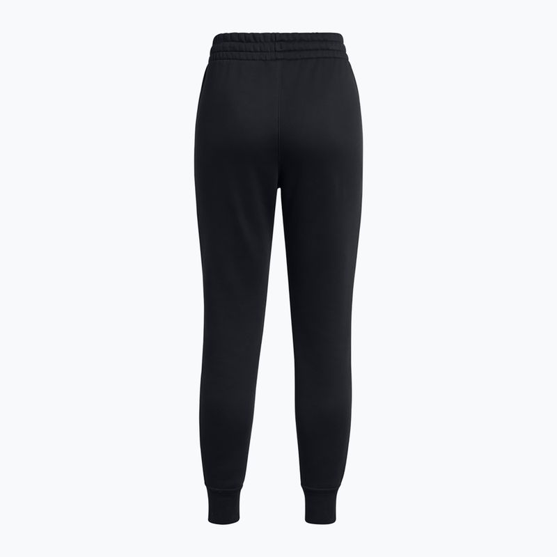 Pantaloni pentru femei Under Armour Icon Fleece Jogger black/black/white 2