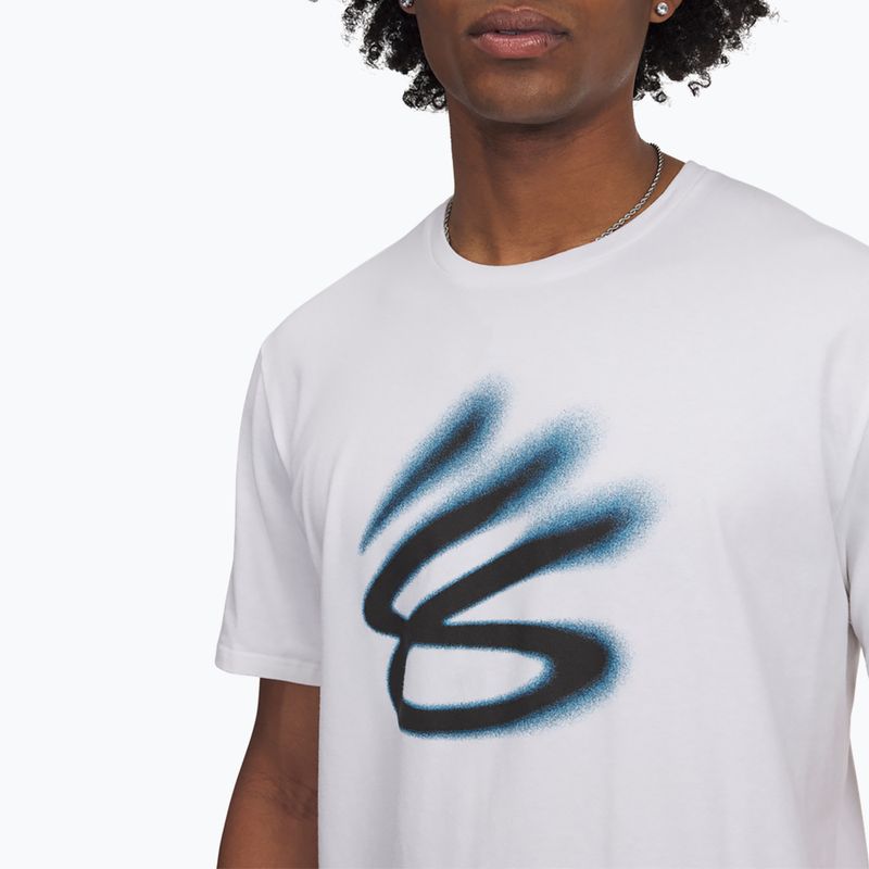 Tricou pde baschet Under Armour Curry Playable 1 Tee white/black 3
