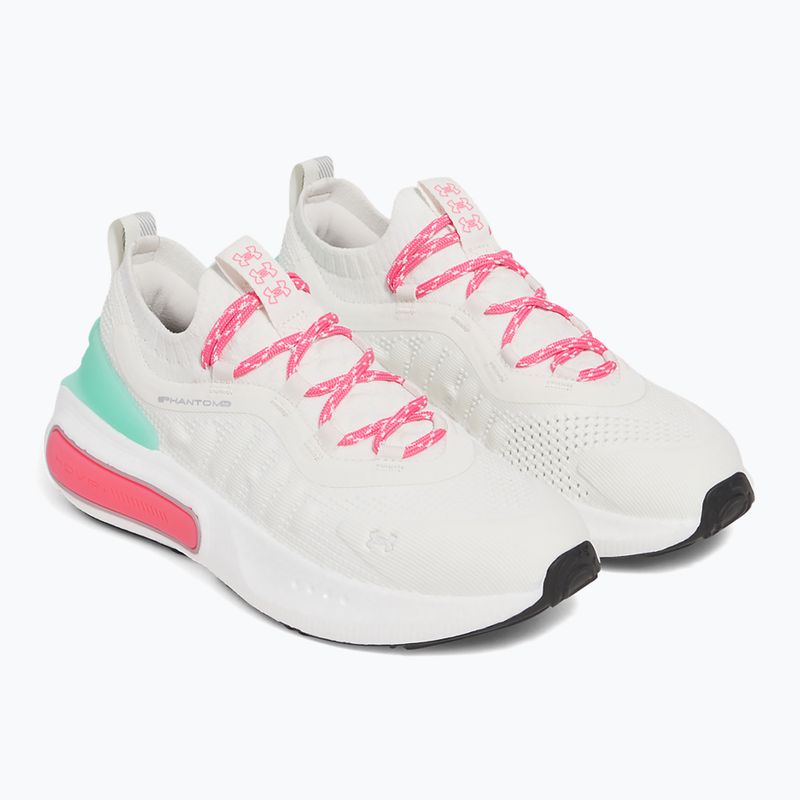 Încălțăminte pentru femei Under Armour Phantom 4 White quartz/comet green/super pink 3