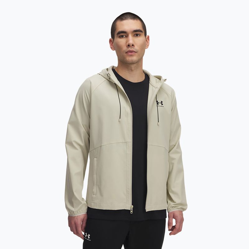 Geacă de antrenament Under Armour Vibe Woven khaki base/black